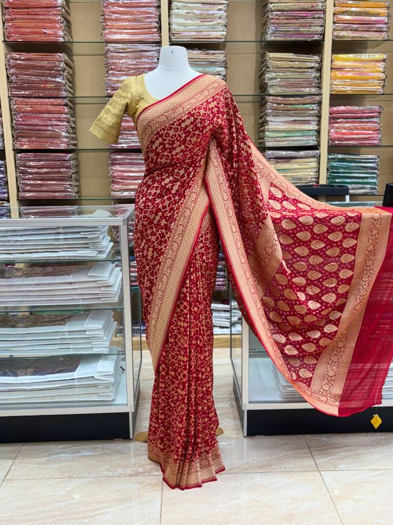 Pure Silk Bandini Georgette Saree NB-046