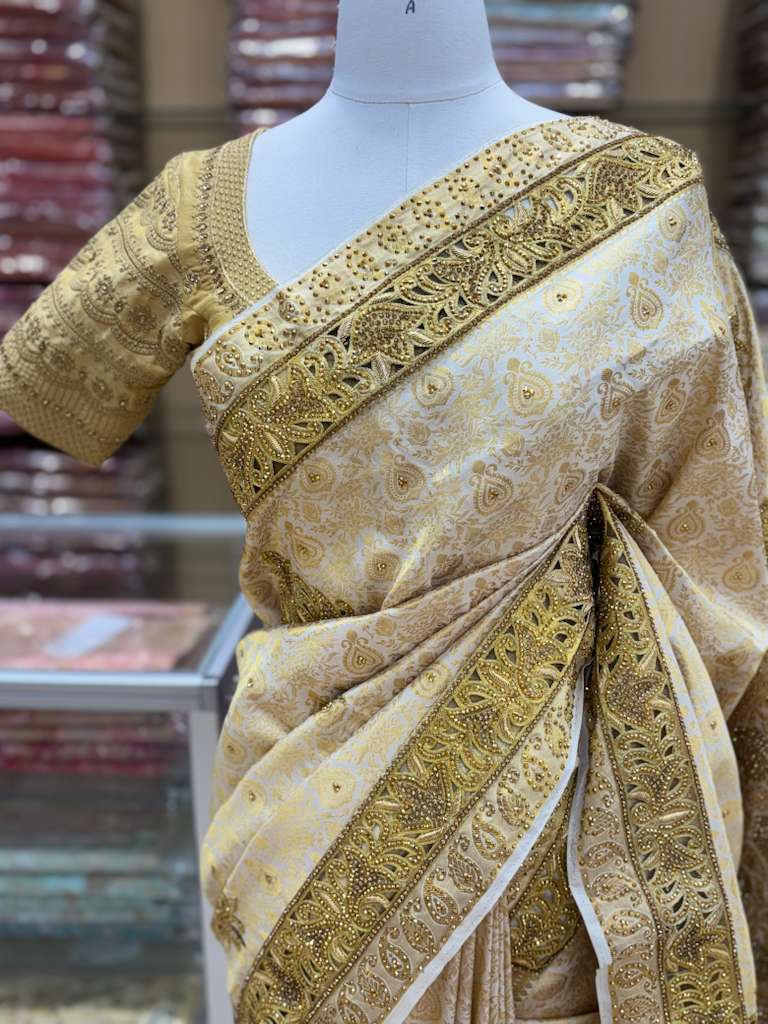 Pure Silk Kanchipuram Embroidery Saree-NK 69