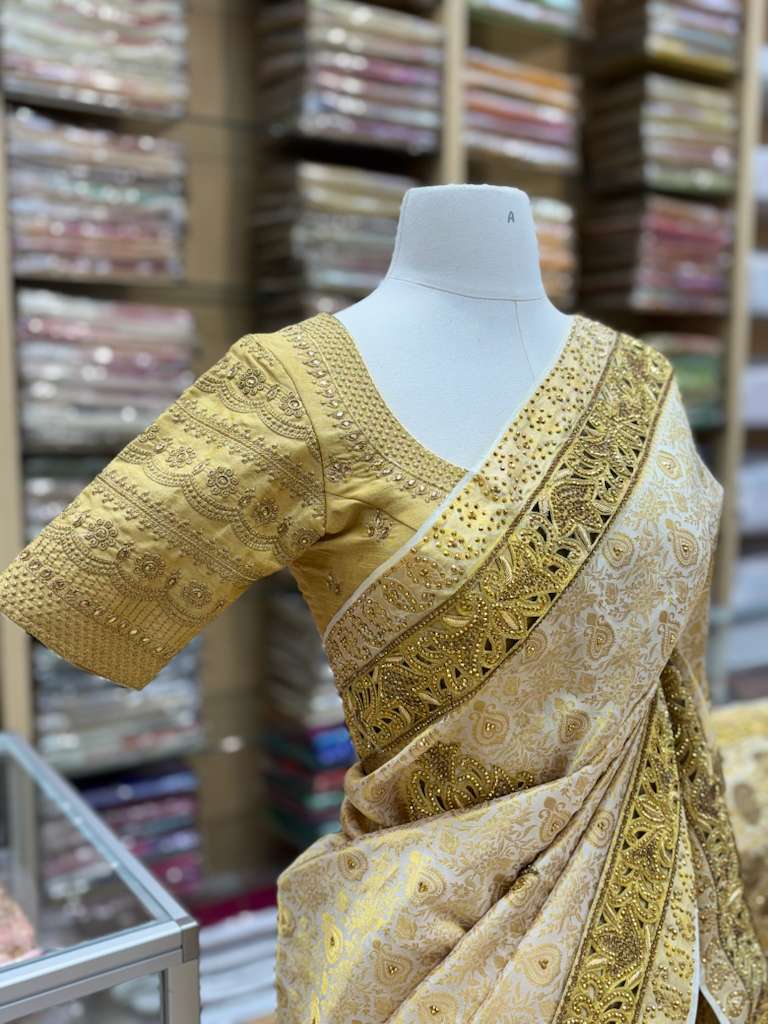 Pure Silk Kanchipuram Embroidery Saree-NK 69