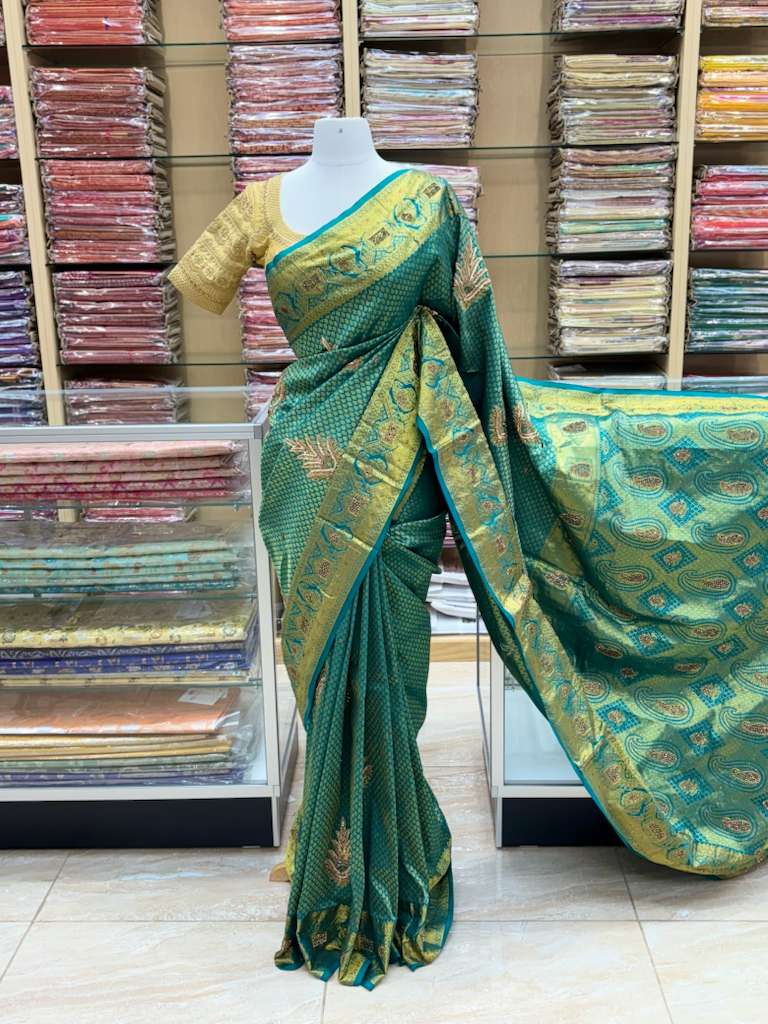 Pure Silk Kanchipuram Embroidery Saree NK-70