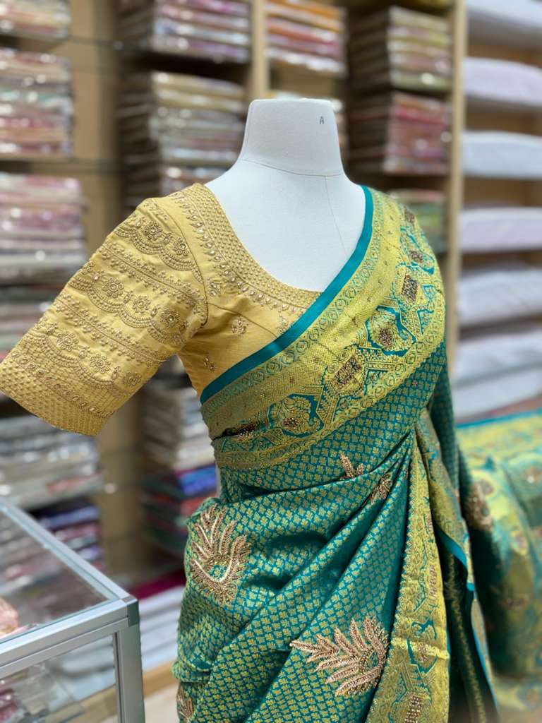 Pure Silk Kanchipuram Embroidery Saree NK-70