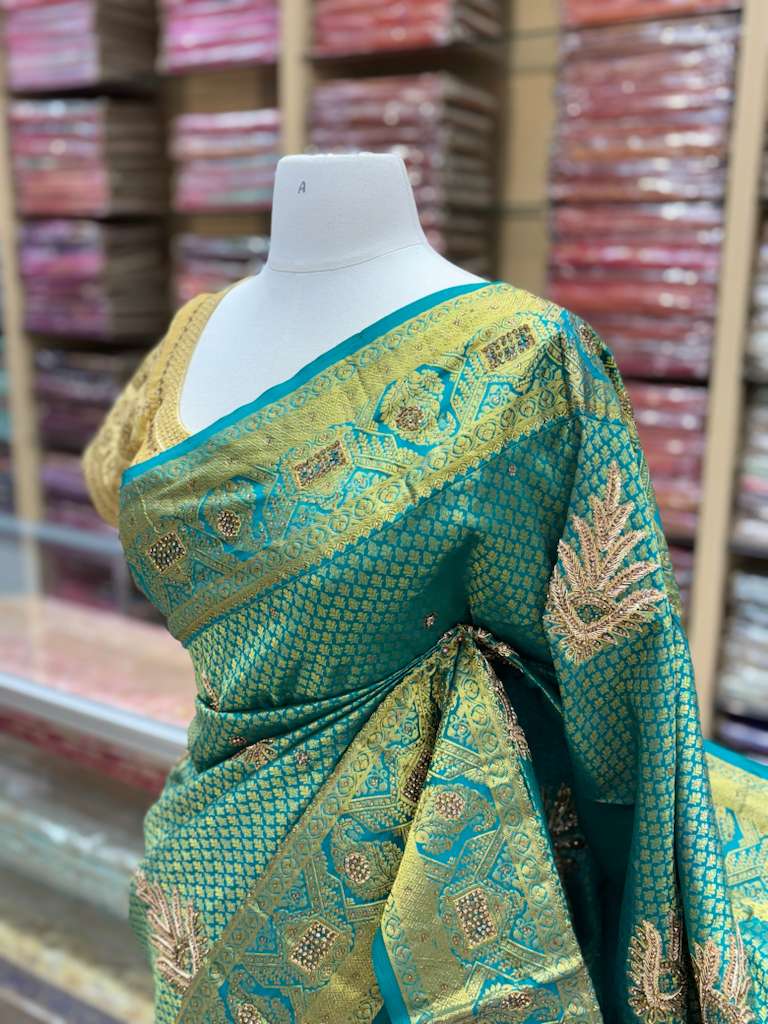 Pure Silk Kanchipuram Embroidery Saree NK-70