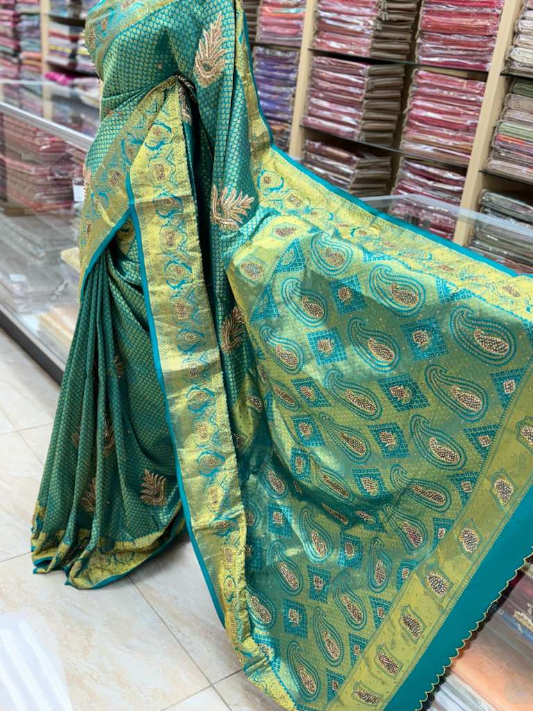 Pure Silk Kanchipuram Embroidery Saree NK-70
