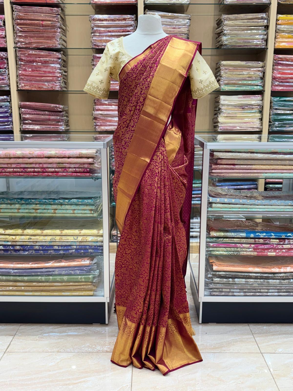 Pure Jari Bricade Saree NB-78