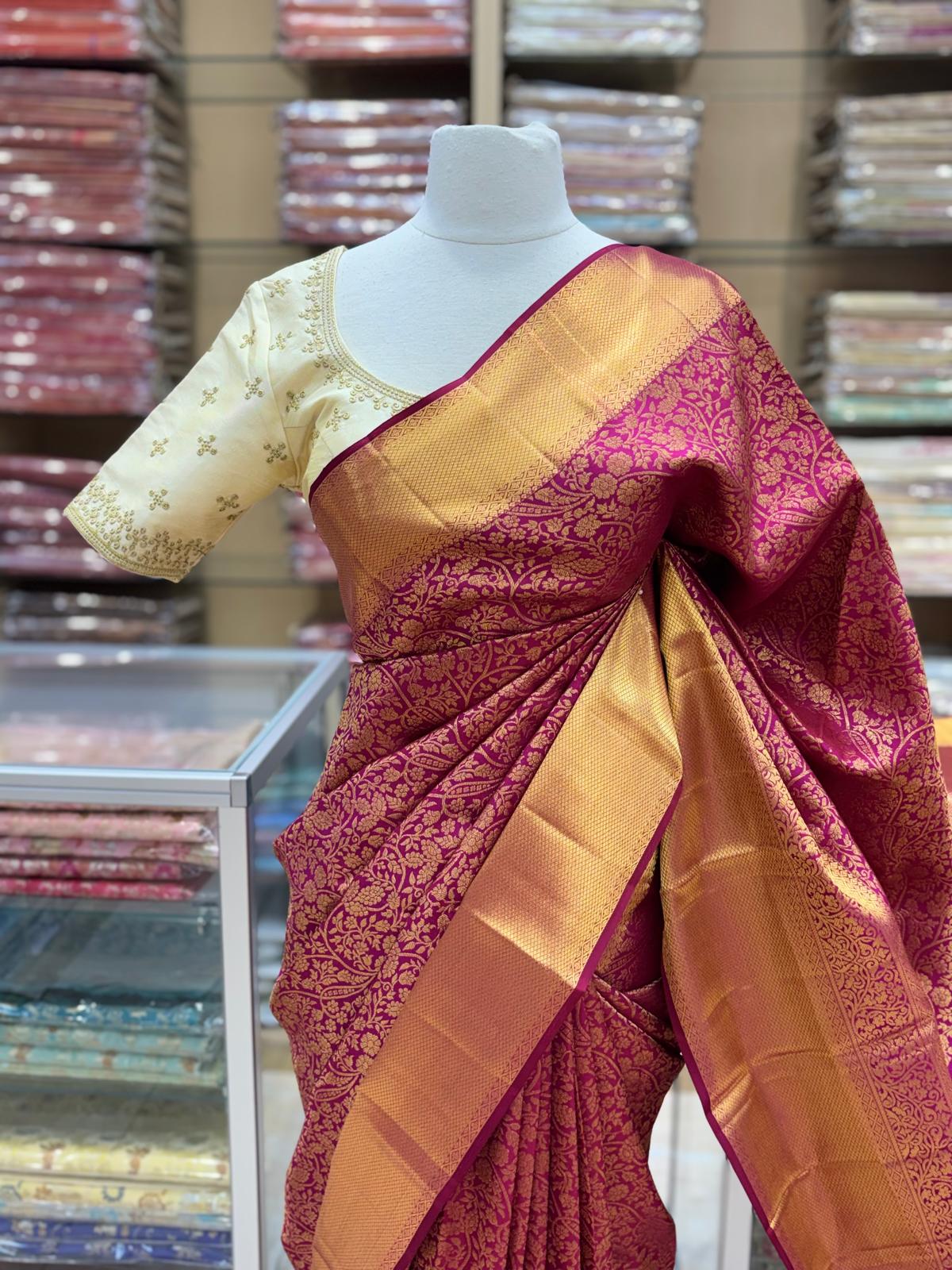 Pure Jari Bricade Saree NB-78