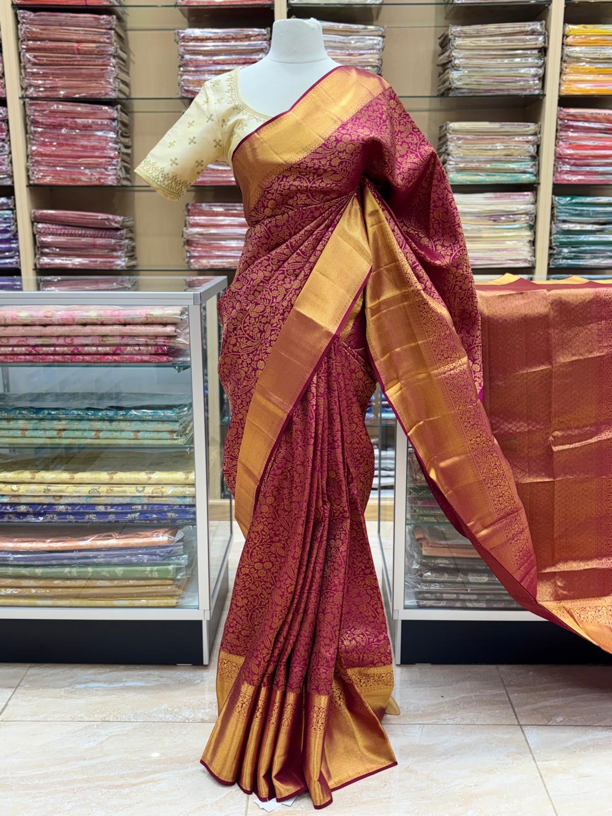 Pure Jari Bricade Saree NB-78