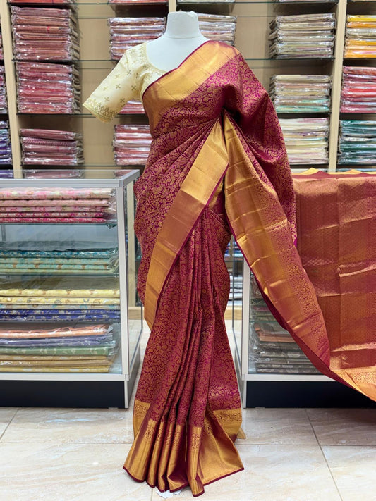 Pure Jari Bricade Saree NB-78