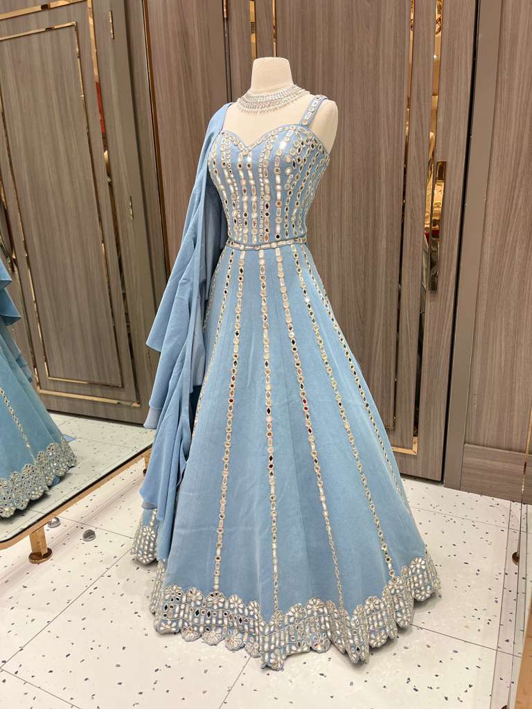 Bridal Denim Lehenga BL-12