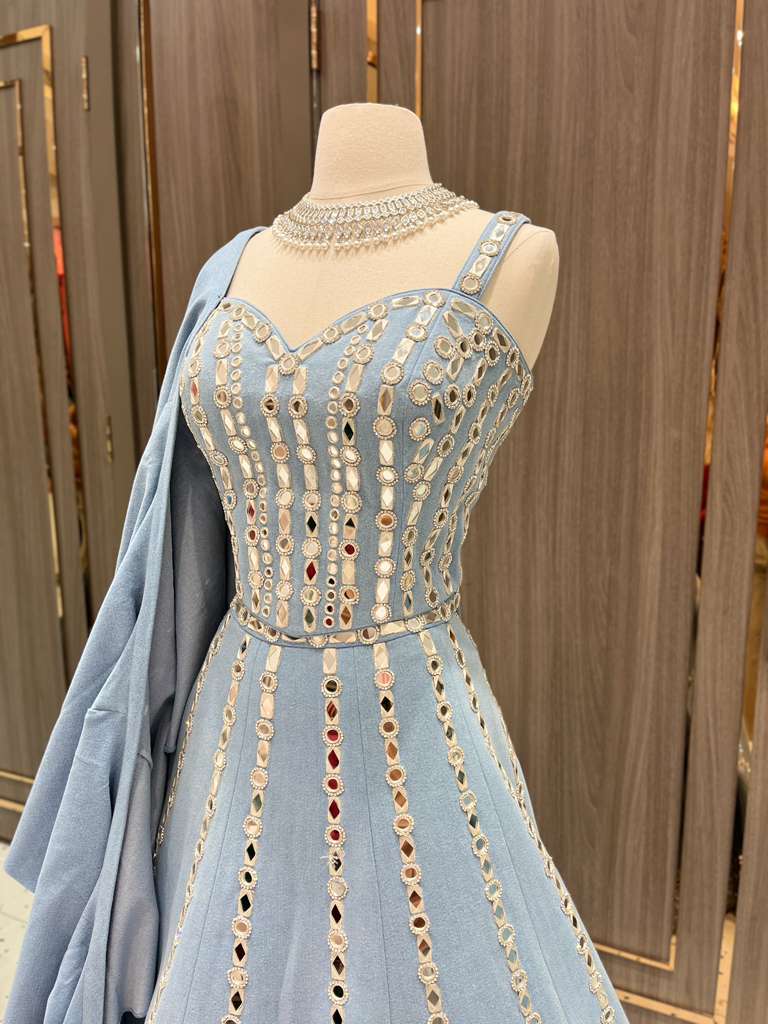 Bridal Denim Lehenga BL-12