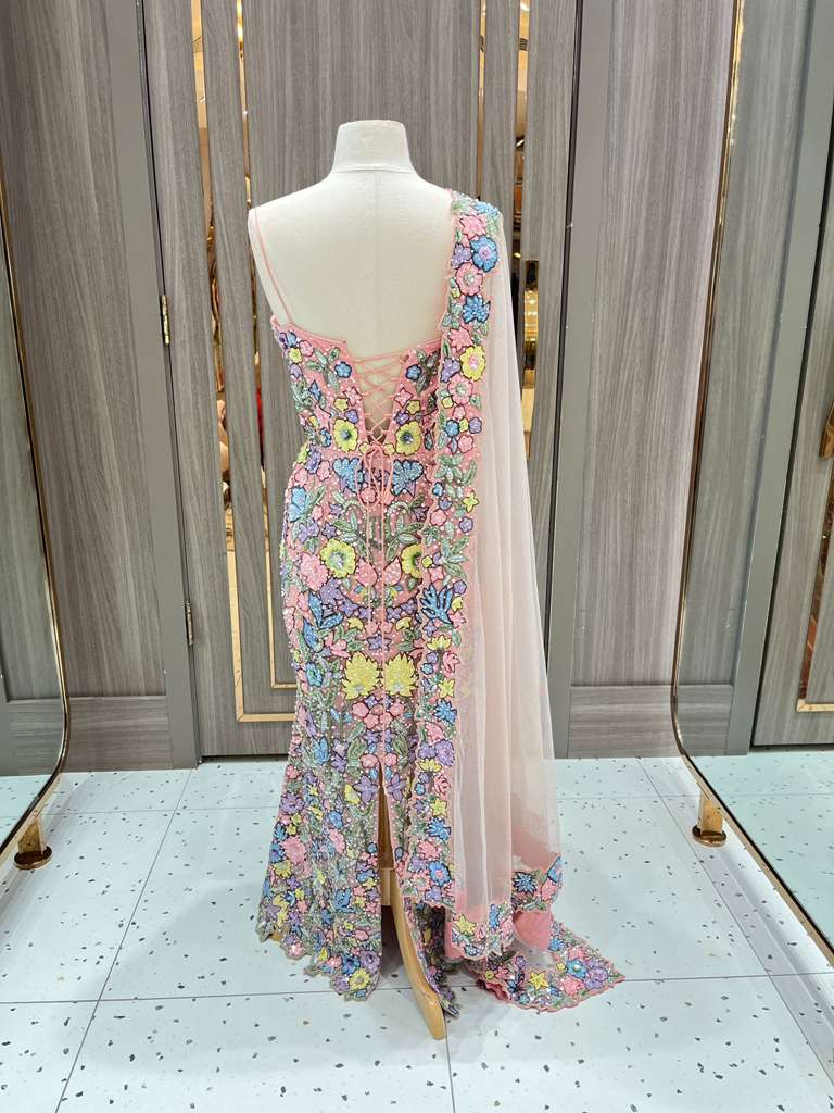 Blush Multi-Colored Gown NG-026