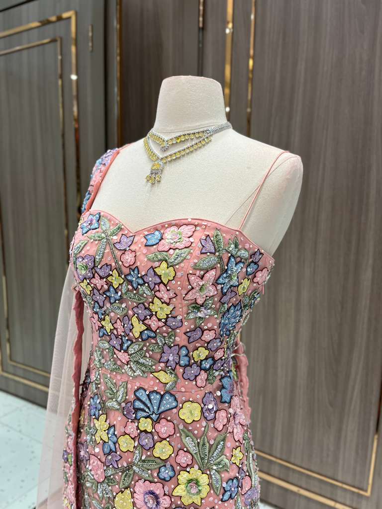 Blush Multi-Colored Gown NG-026