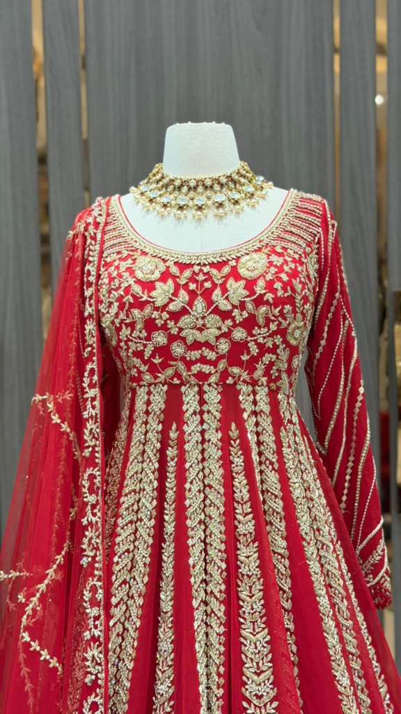 Red Bridal Lacha BL-023