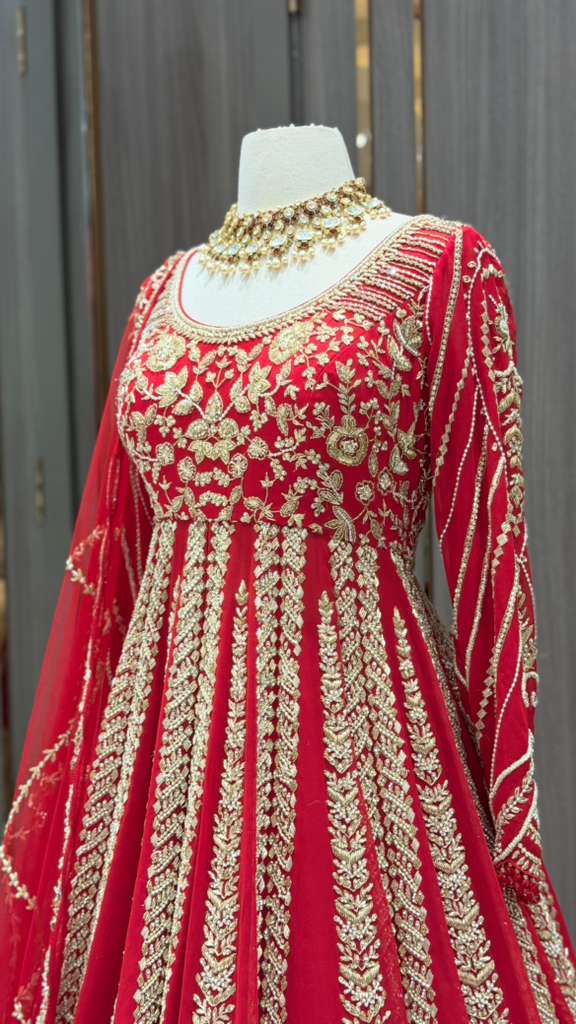 Red Bridal Lacha BL-023