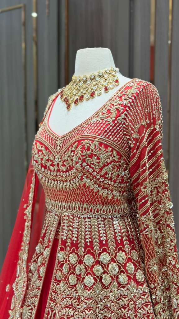 Red Bridal Lacha BL-024