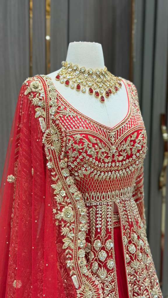 Red Bridal Lacha BL-024