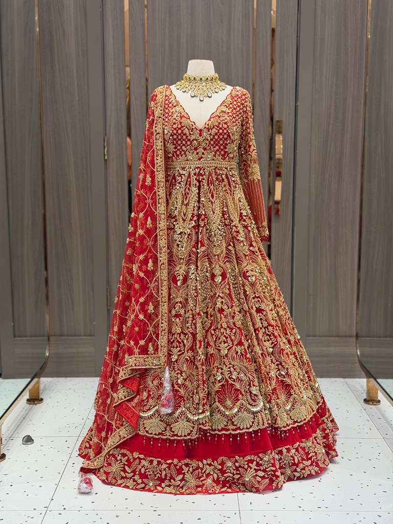 Red Bridal Lacha BL-026