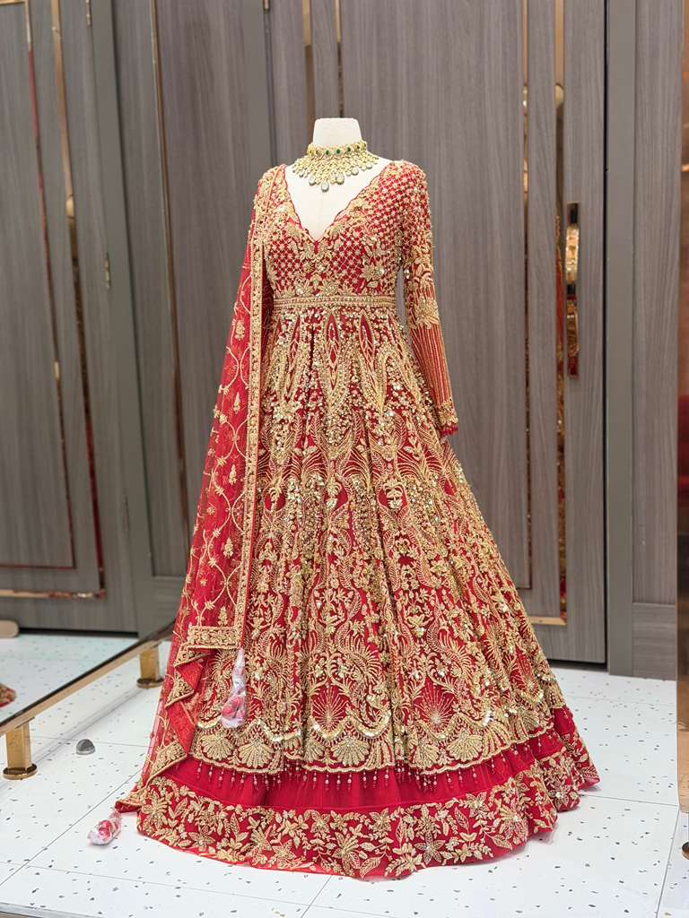 Red Bridal Lacha BL-026