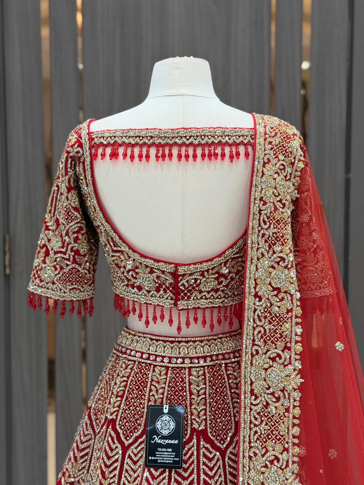 True Red Bridal Lehenga BL-125