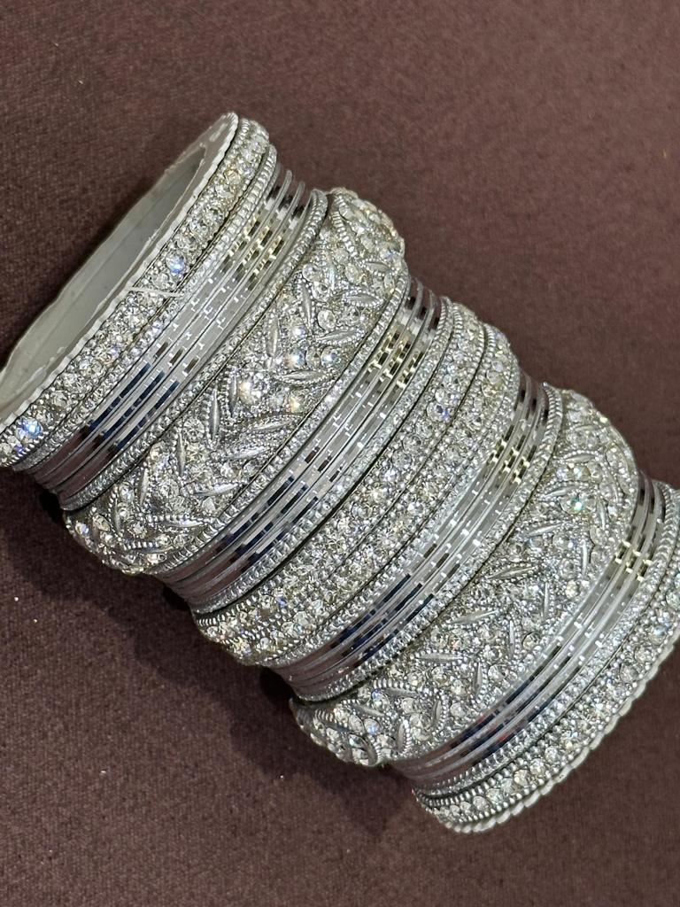 Silver Stone Bangle BD14