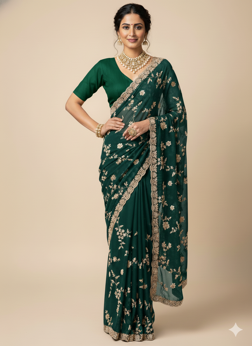 Partywear Saree- P330036S