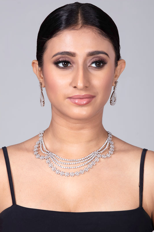 Cubic Zirconia Necklace Set