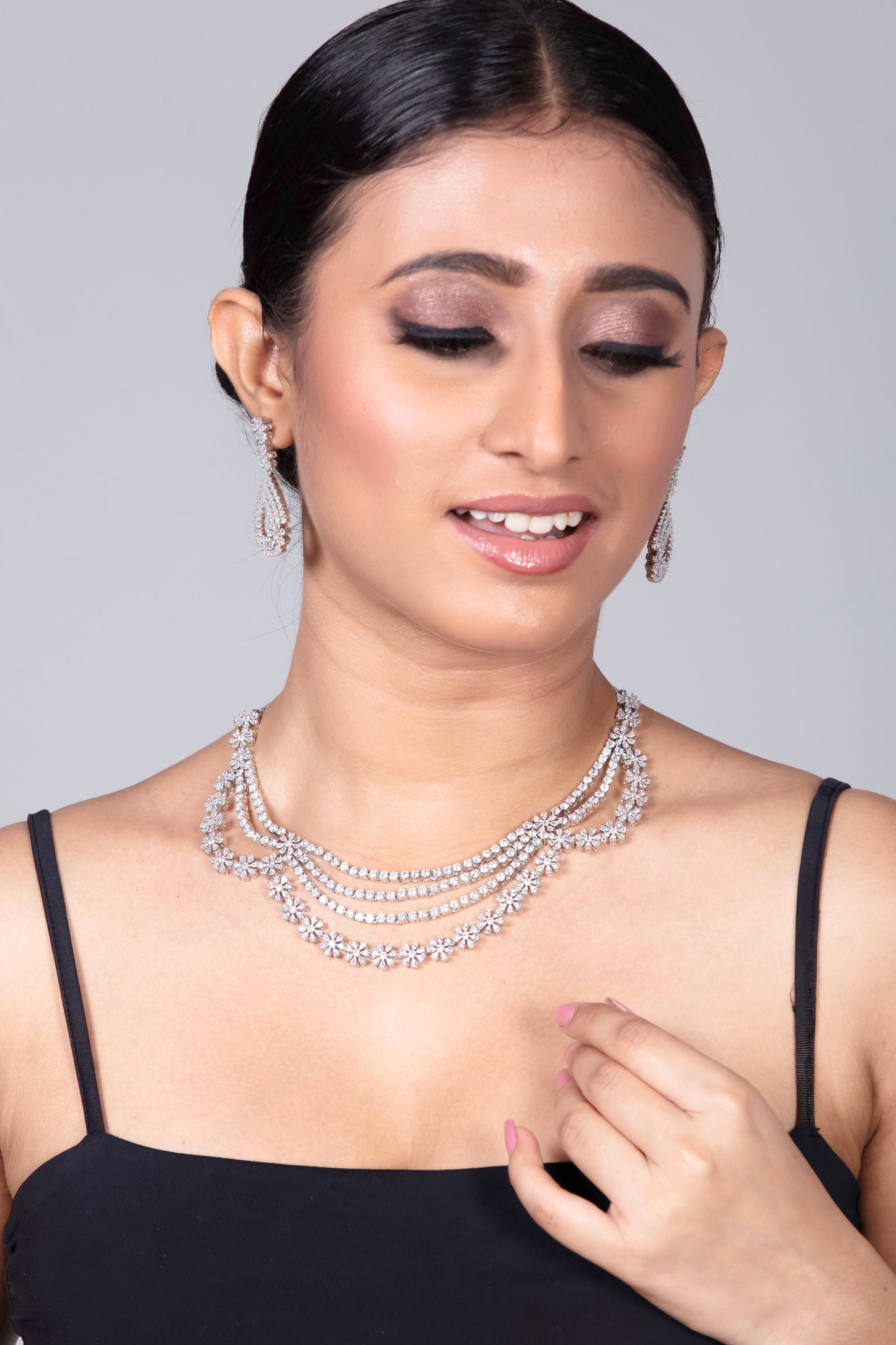 Cubic Zirconia Necklace Set