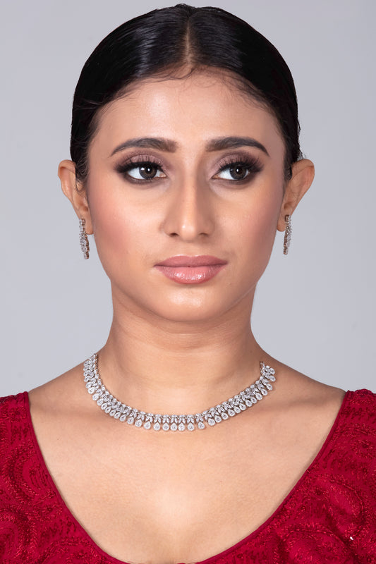 Cubic Zirconia Necklace Set