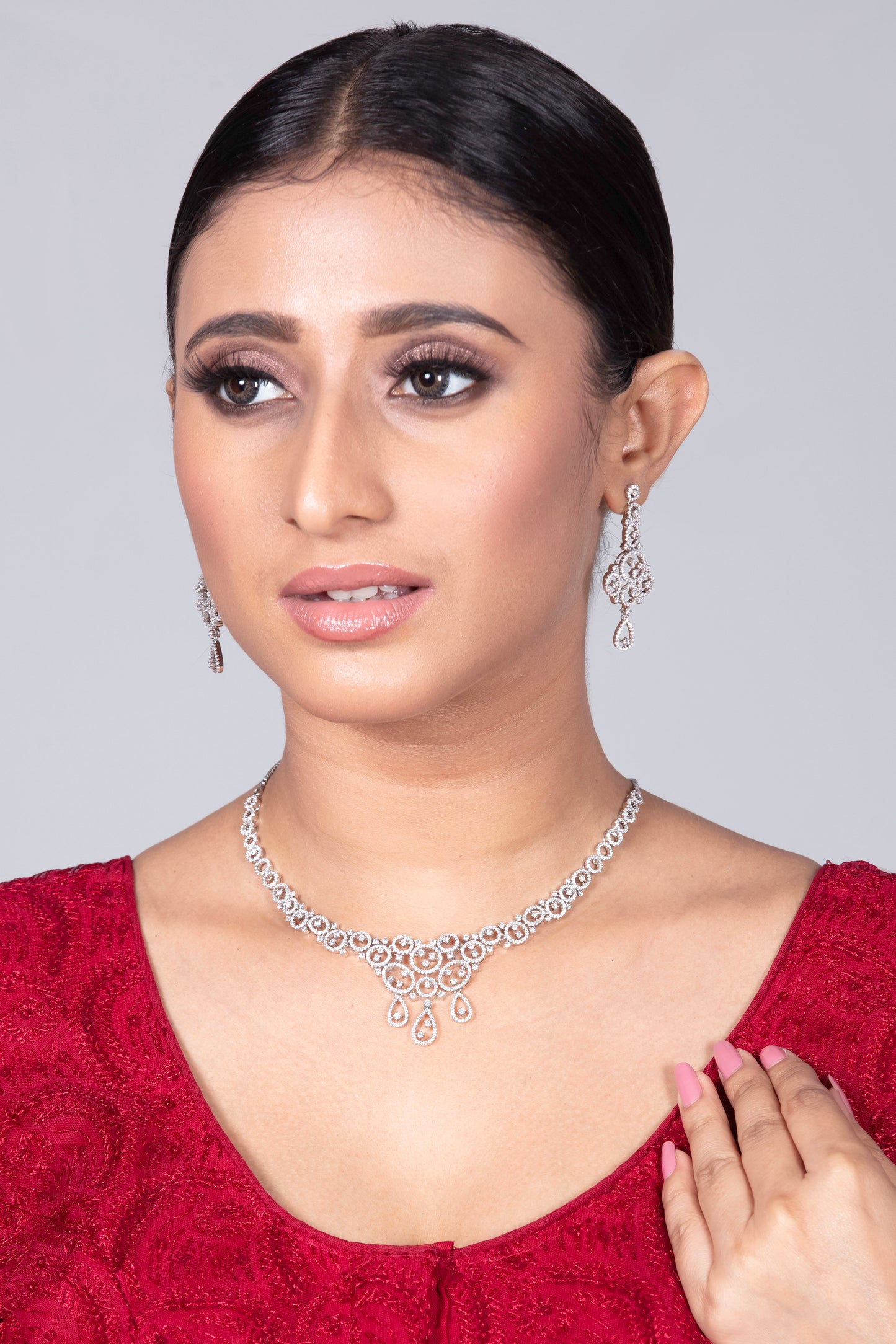 Cubic Zirconia Necklace Set