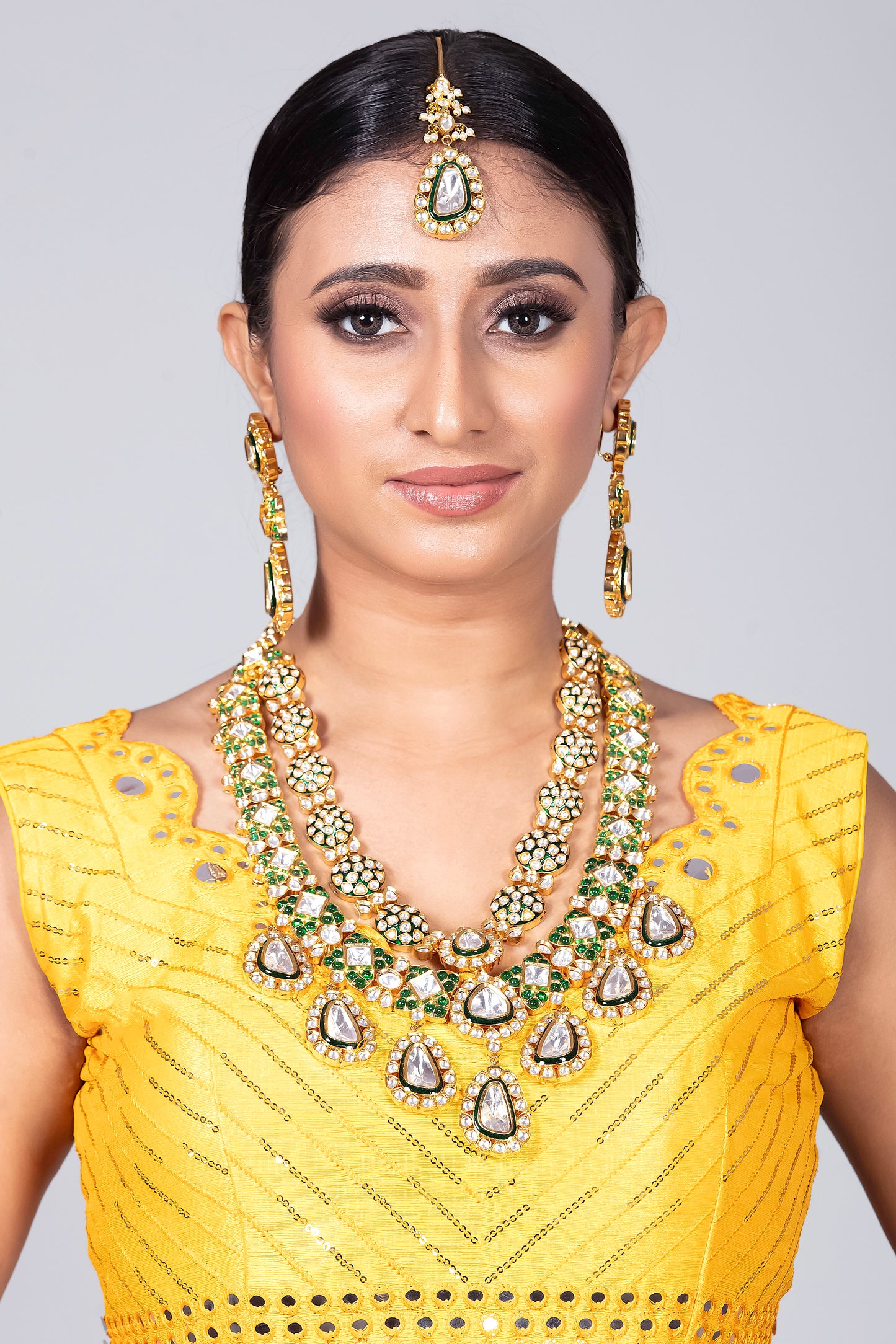 Kundan Long Necklace Set