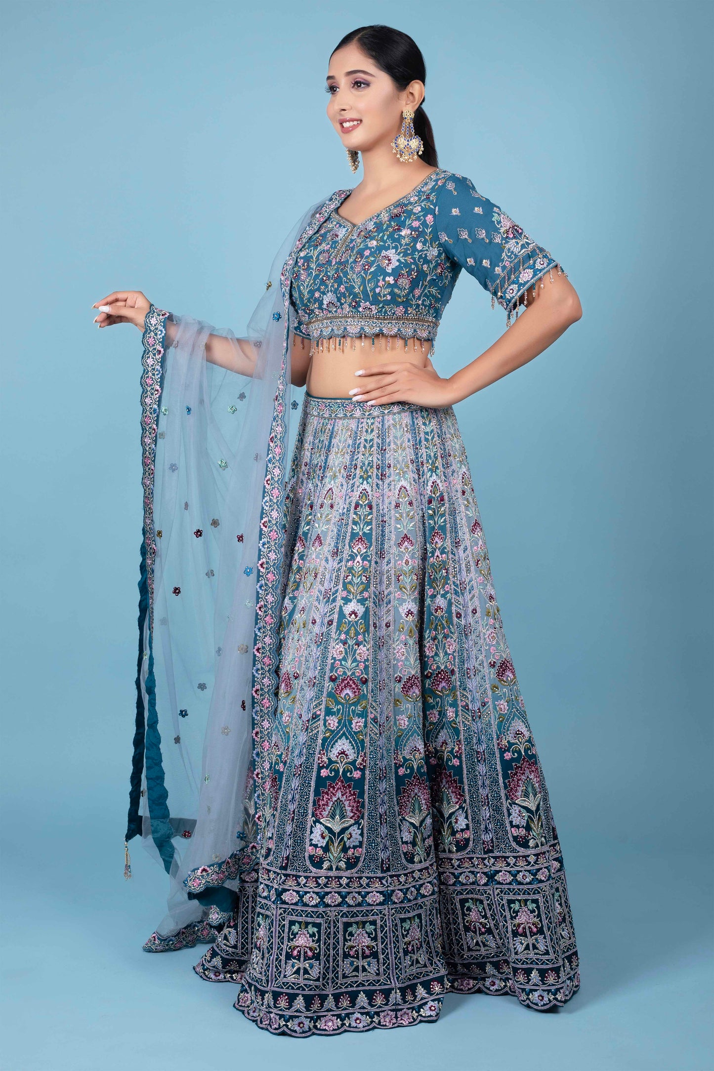 Party Wear Lehenga D-216