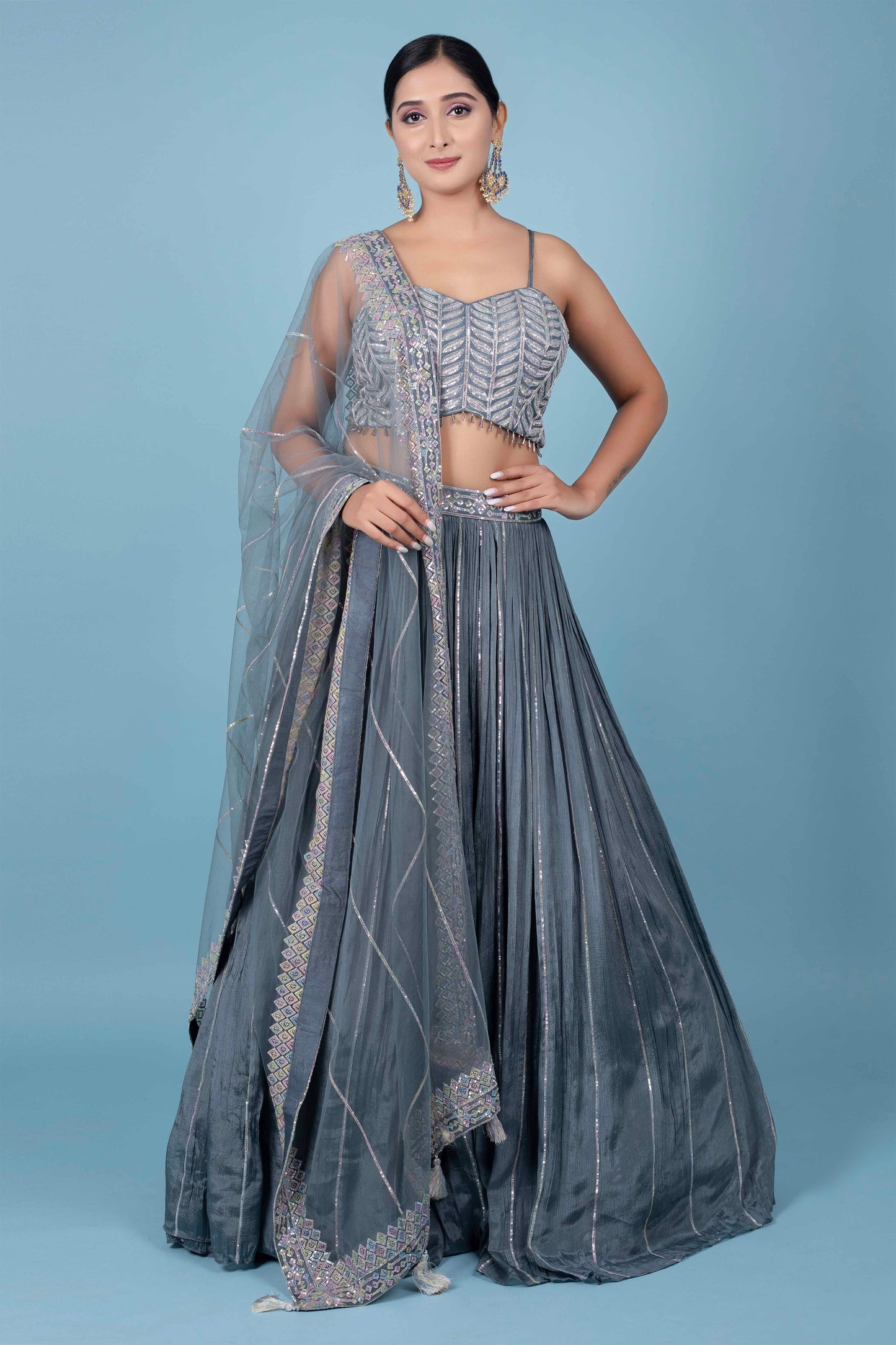 Party Wear Lehenga D-217