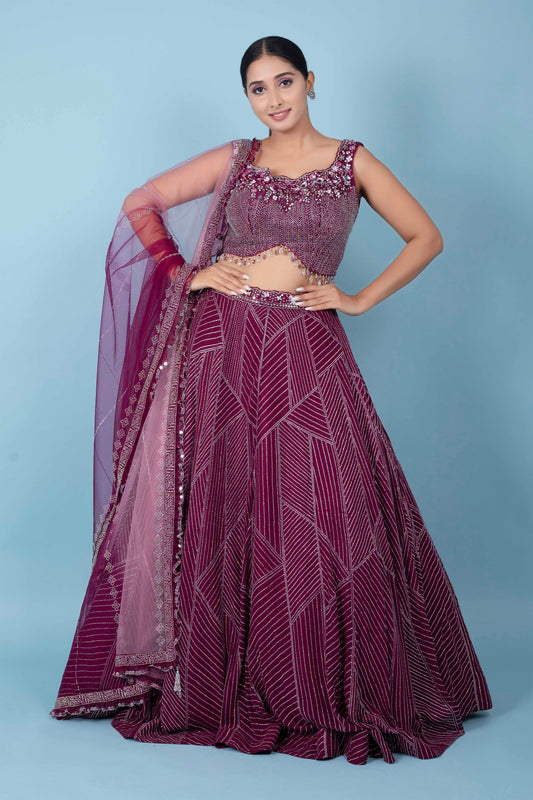 Party Wear Lehenga D-213