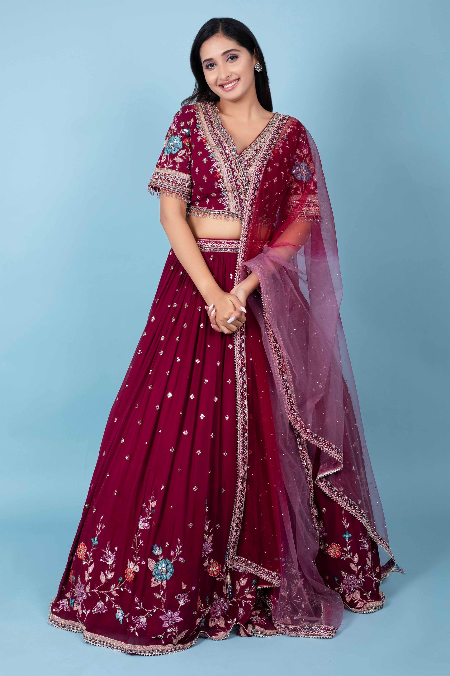 Party Wear Lehenga D-229