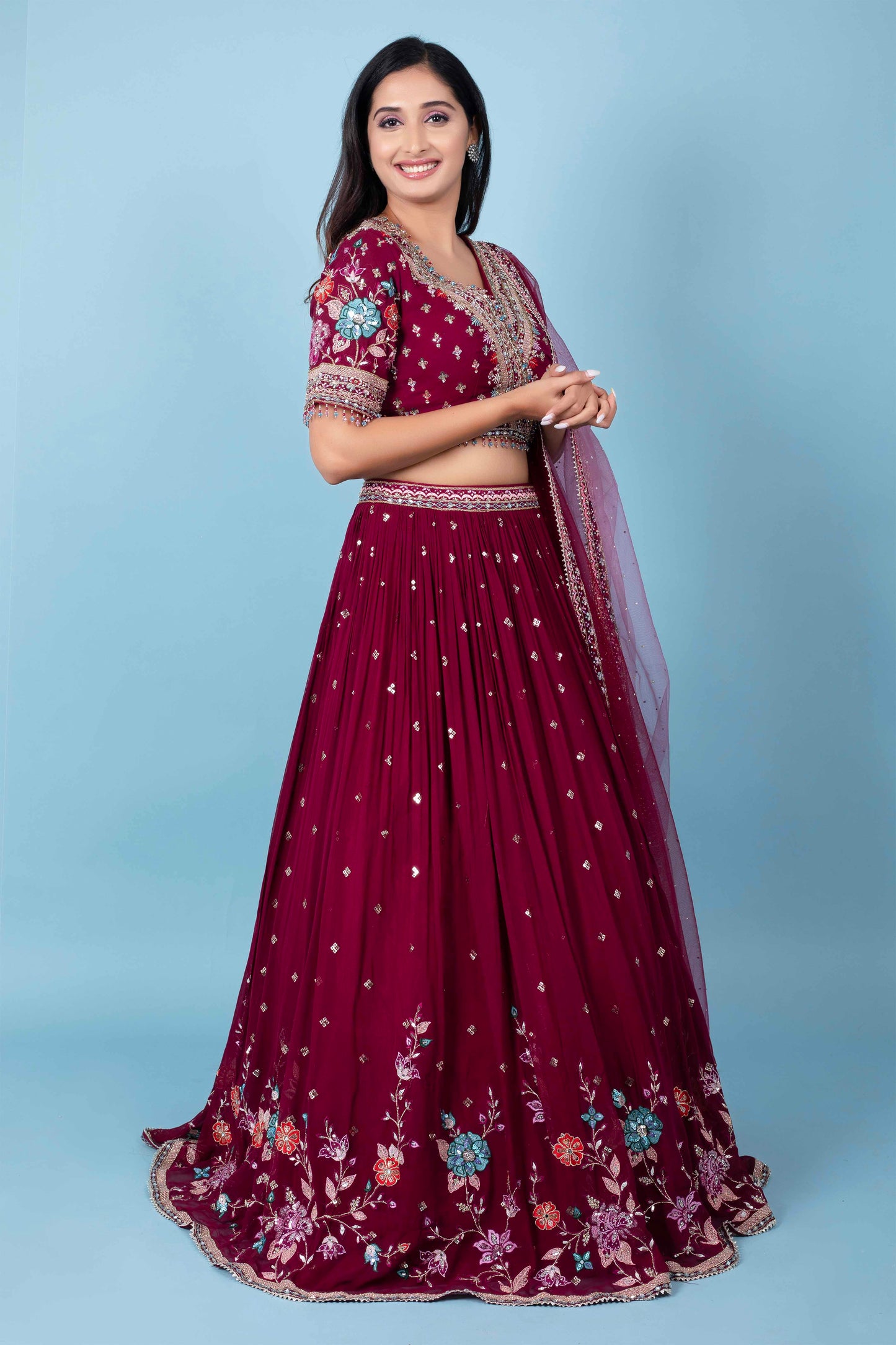 Party Wear Lehenga D-229