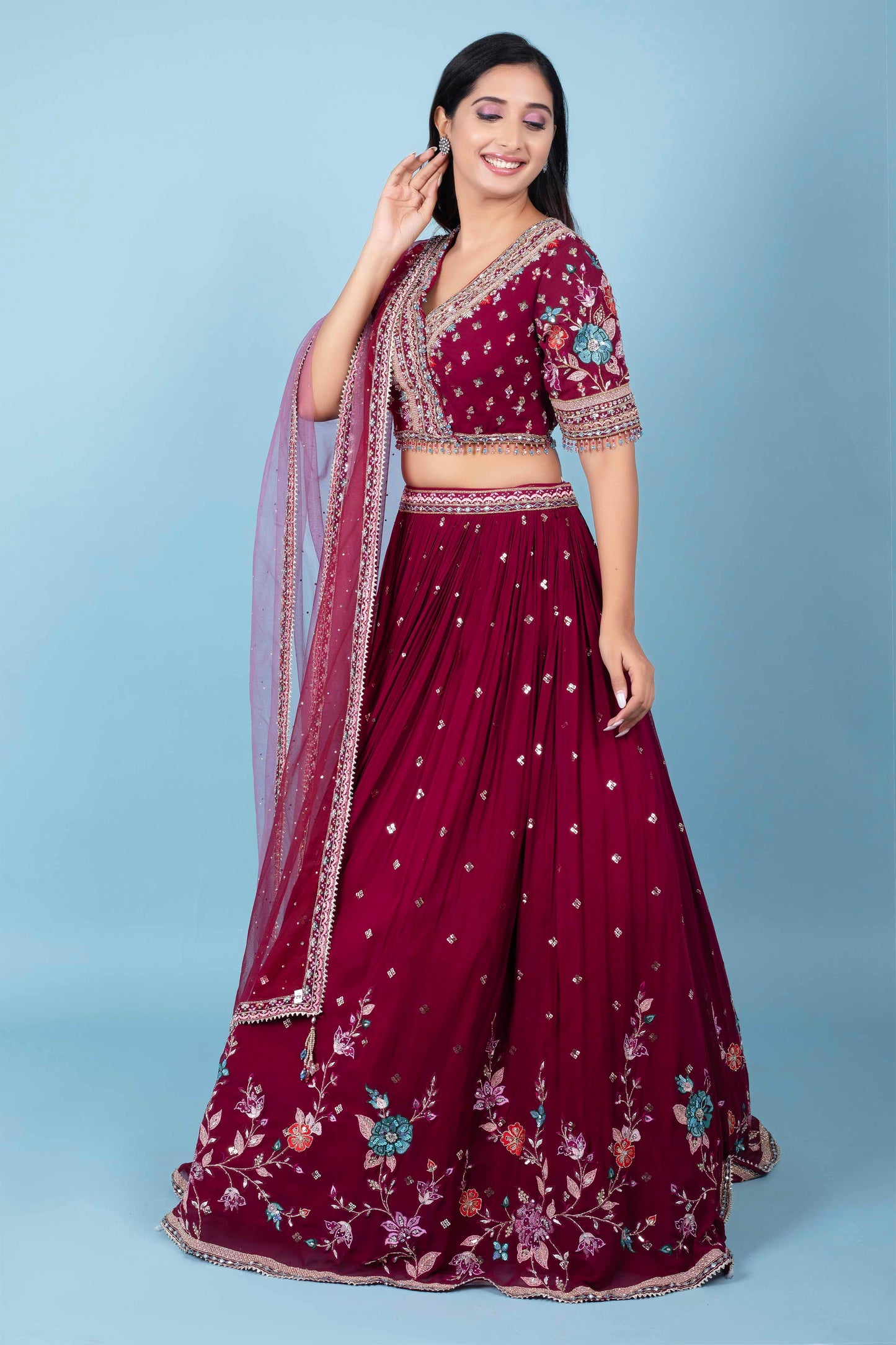 Party Wear Lehenga D-229