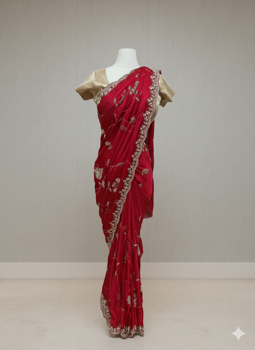 Party Wear Silk Saree- S650198S