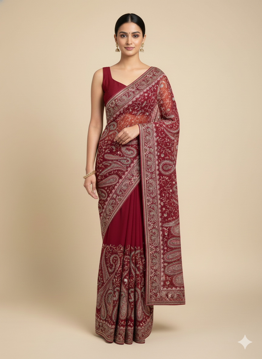 Partywear Saree M45-S63