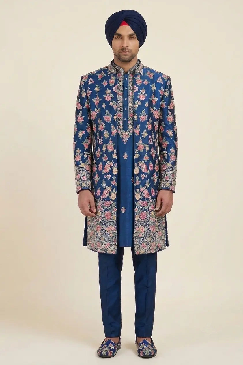 RAAS LEELA - Sherwani - Blue