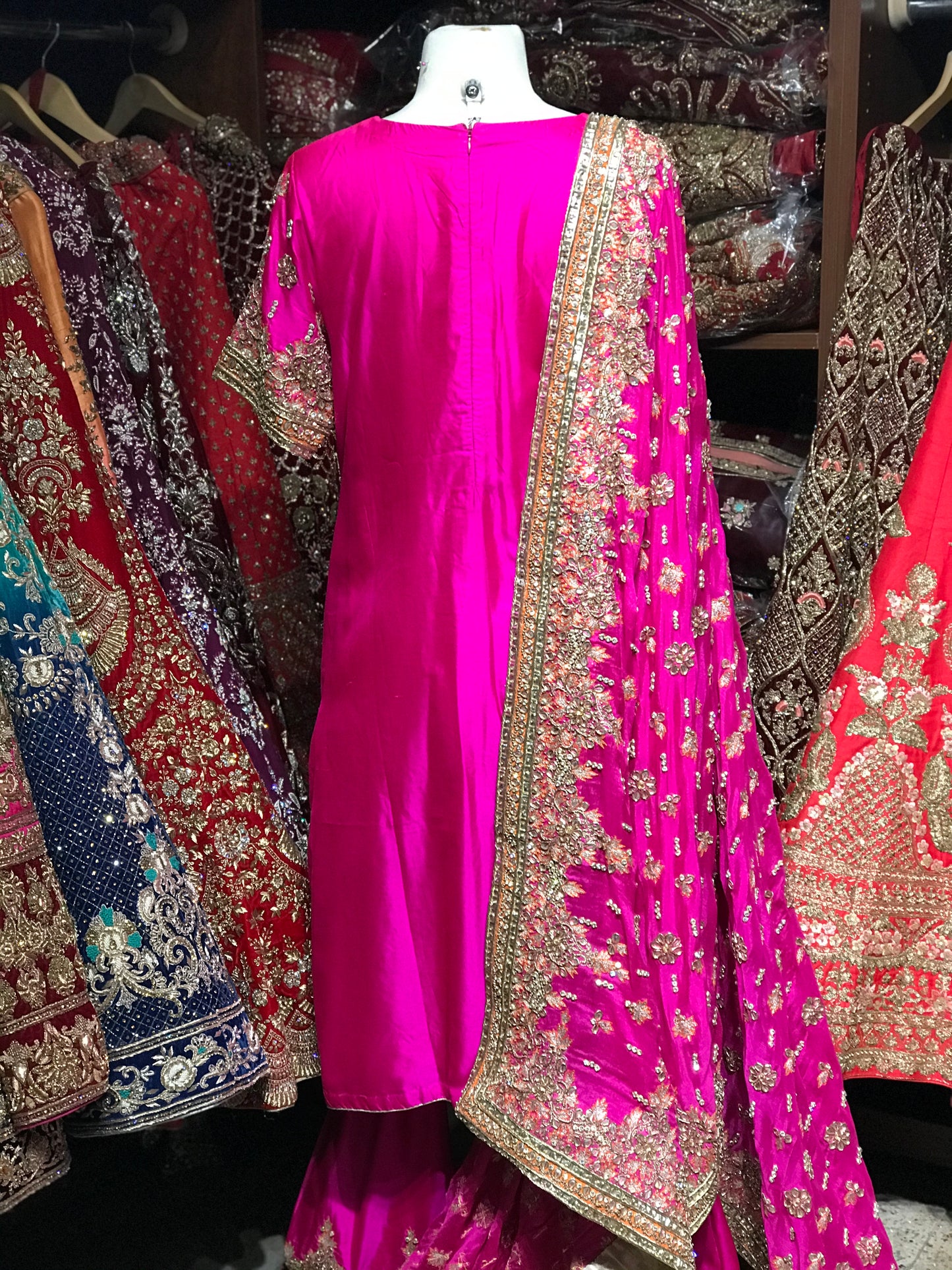 Hot Pink Size 38 Punjabi Suit