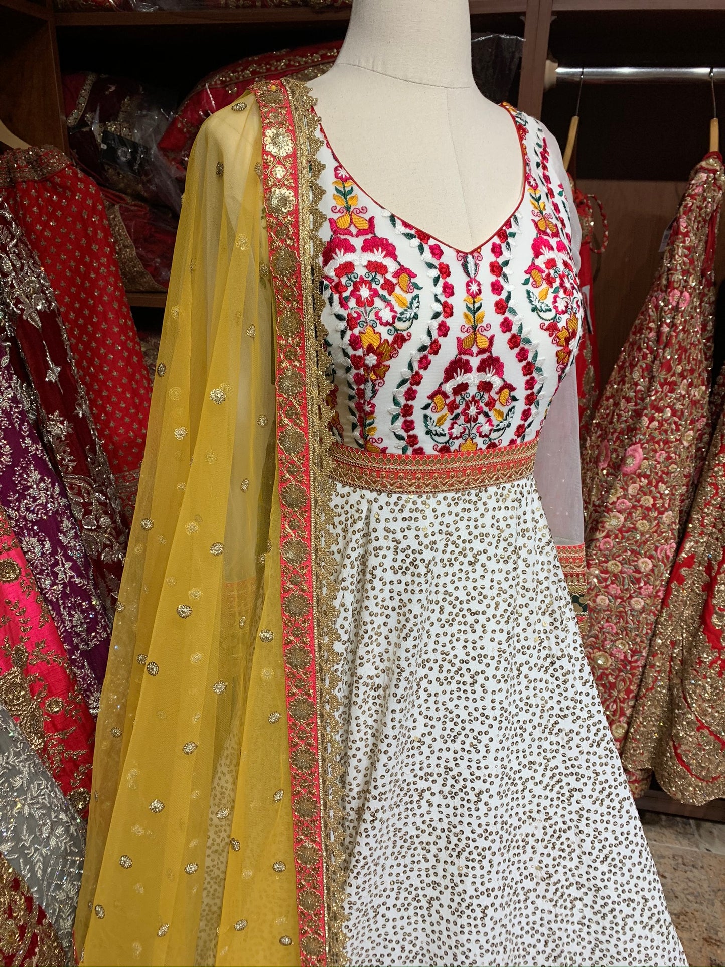 Ivory Size 38 Bridal Anarkali