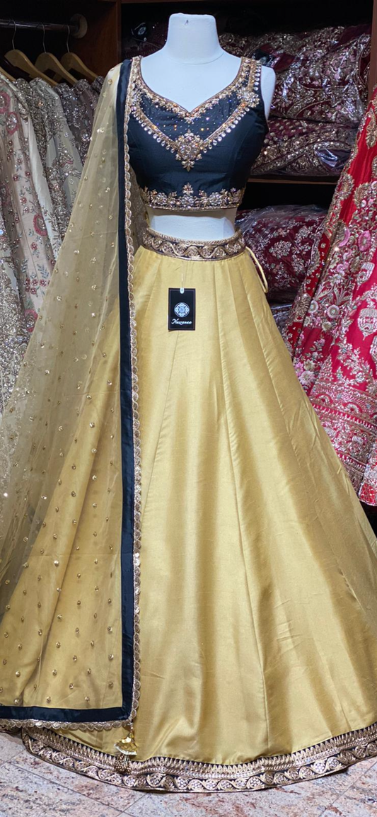 Bright Gold Bridesmaids Lehenga BML-019