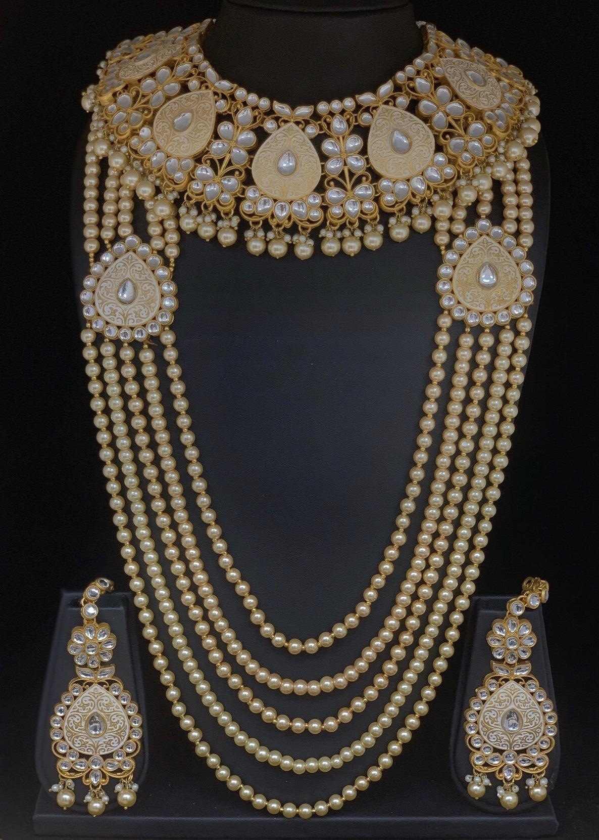 Amreen Kundan Meenakari Bridal Set