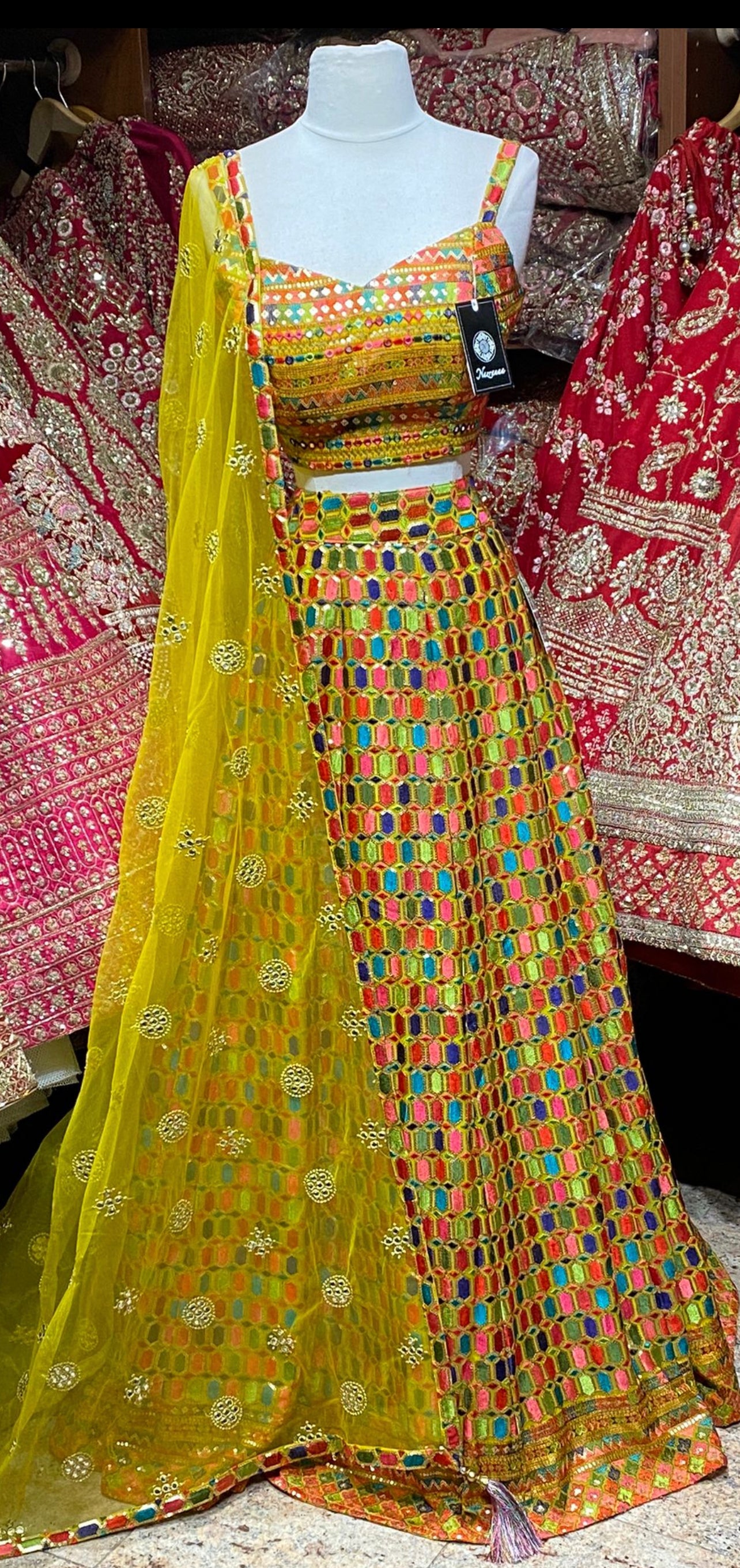 Saffron Yellow New Era Party Wear Collection PWL-223