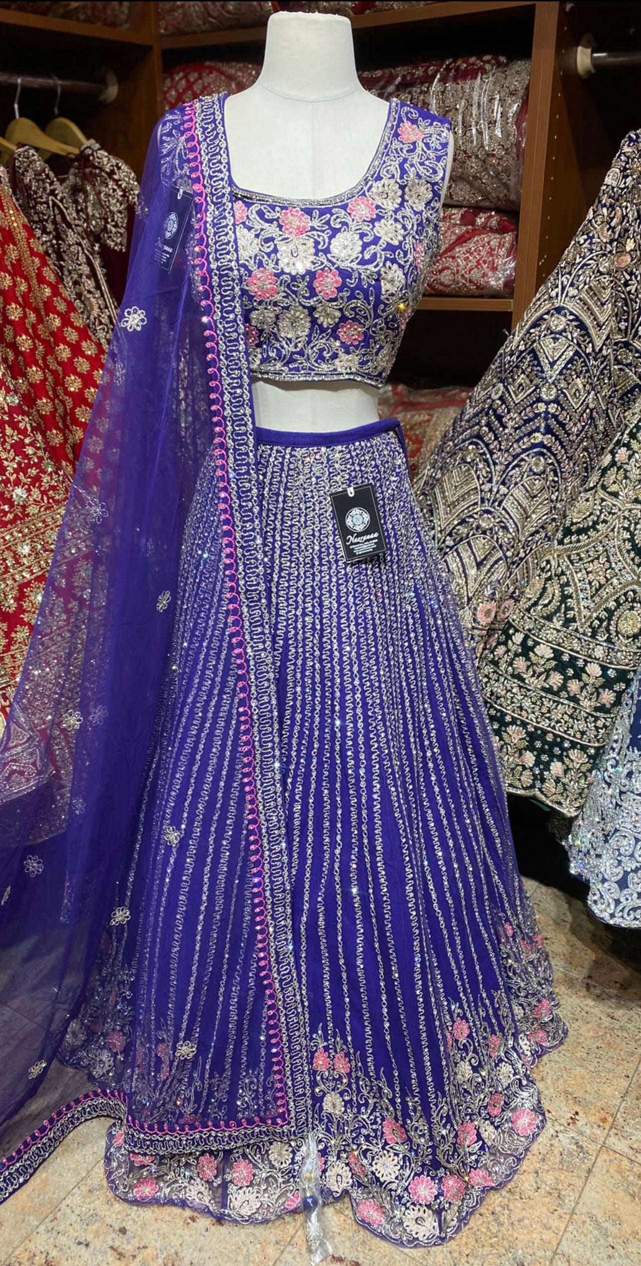 Egyptian Blue New Era Party Wear Collection PWL-499