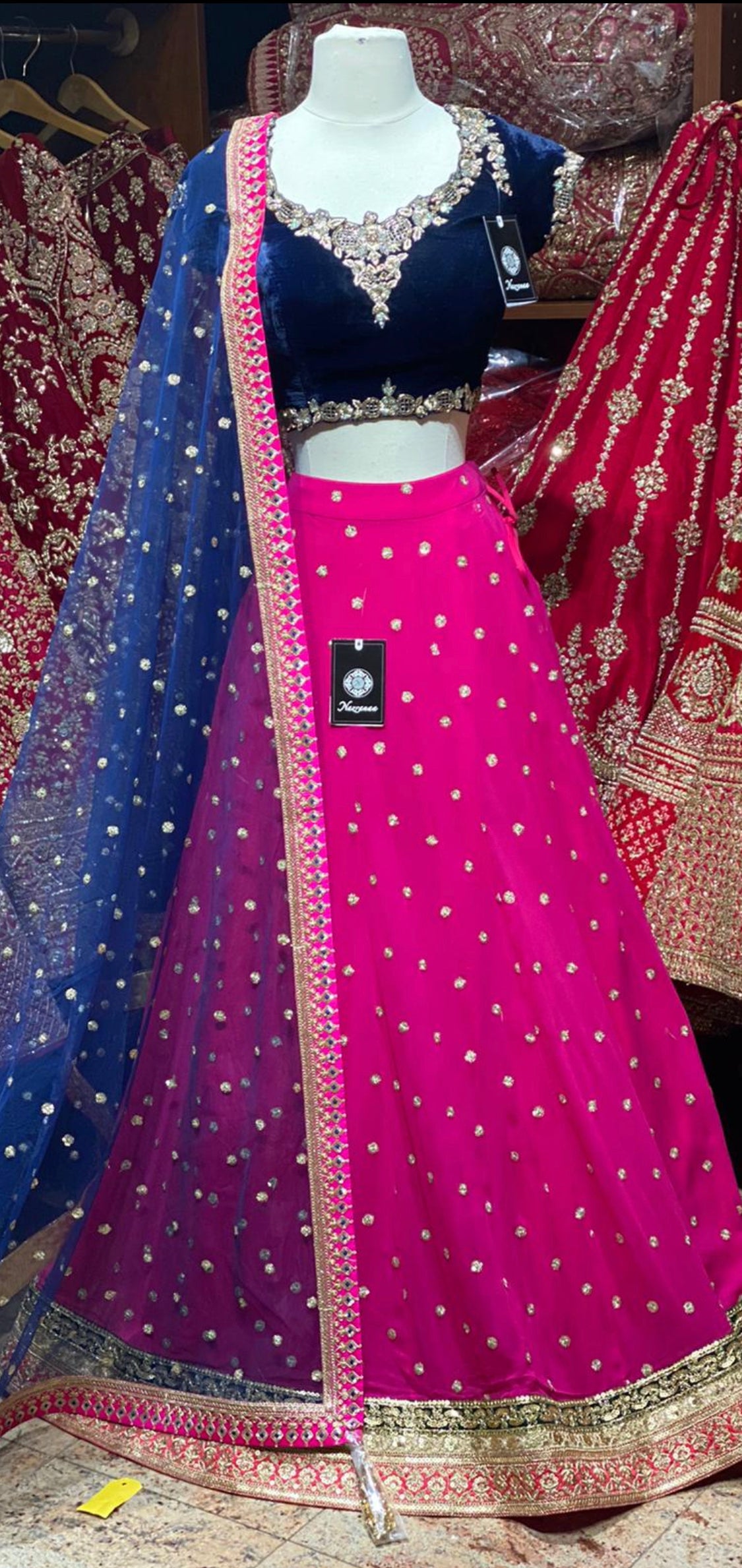 Hot Pink Party Wear Lehenga PWL-141