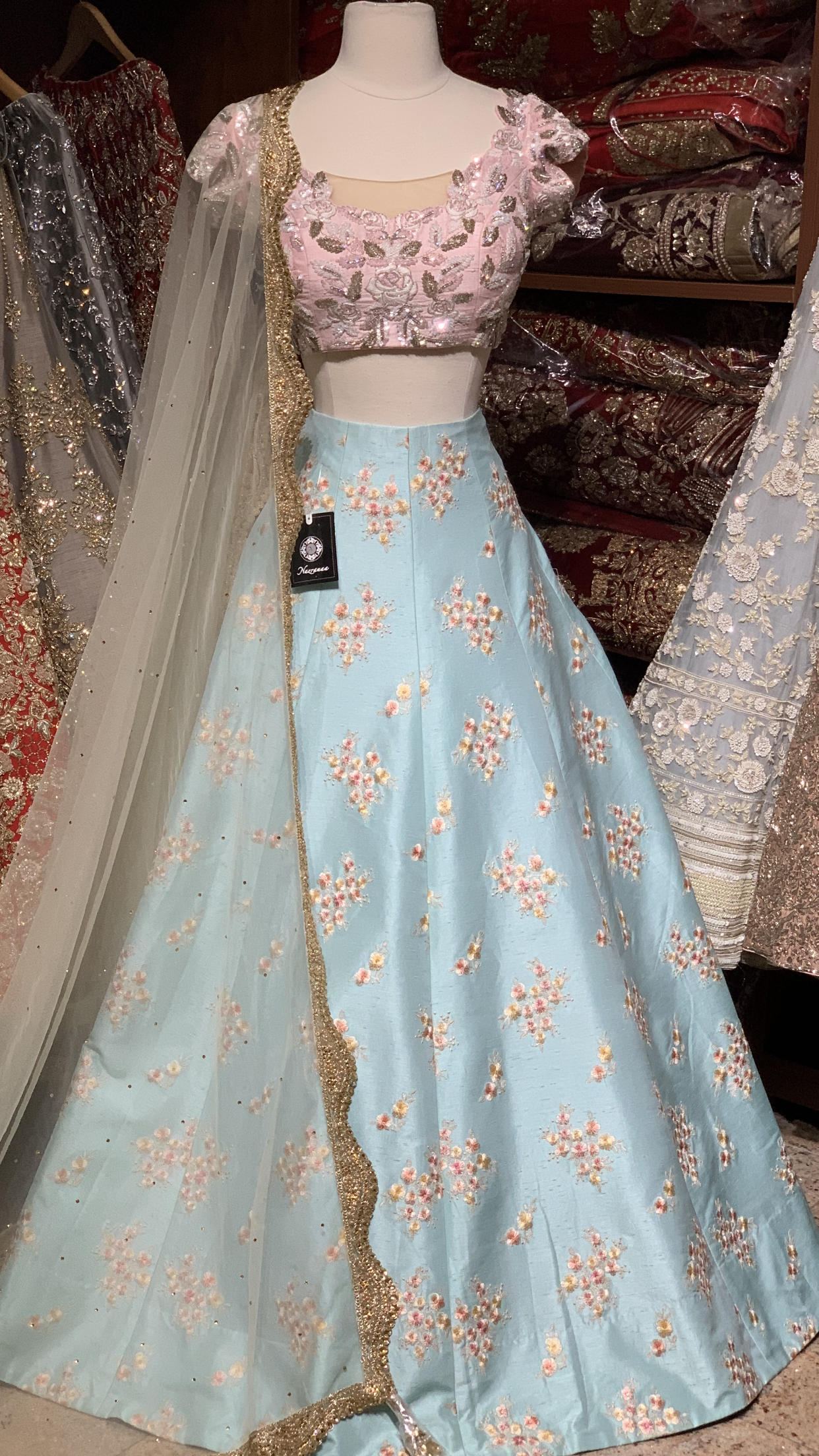 The Candy Floss Pastel Lehenga-PW06