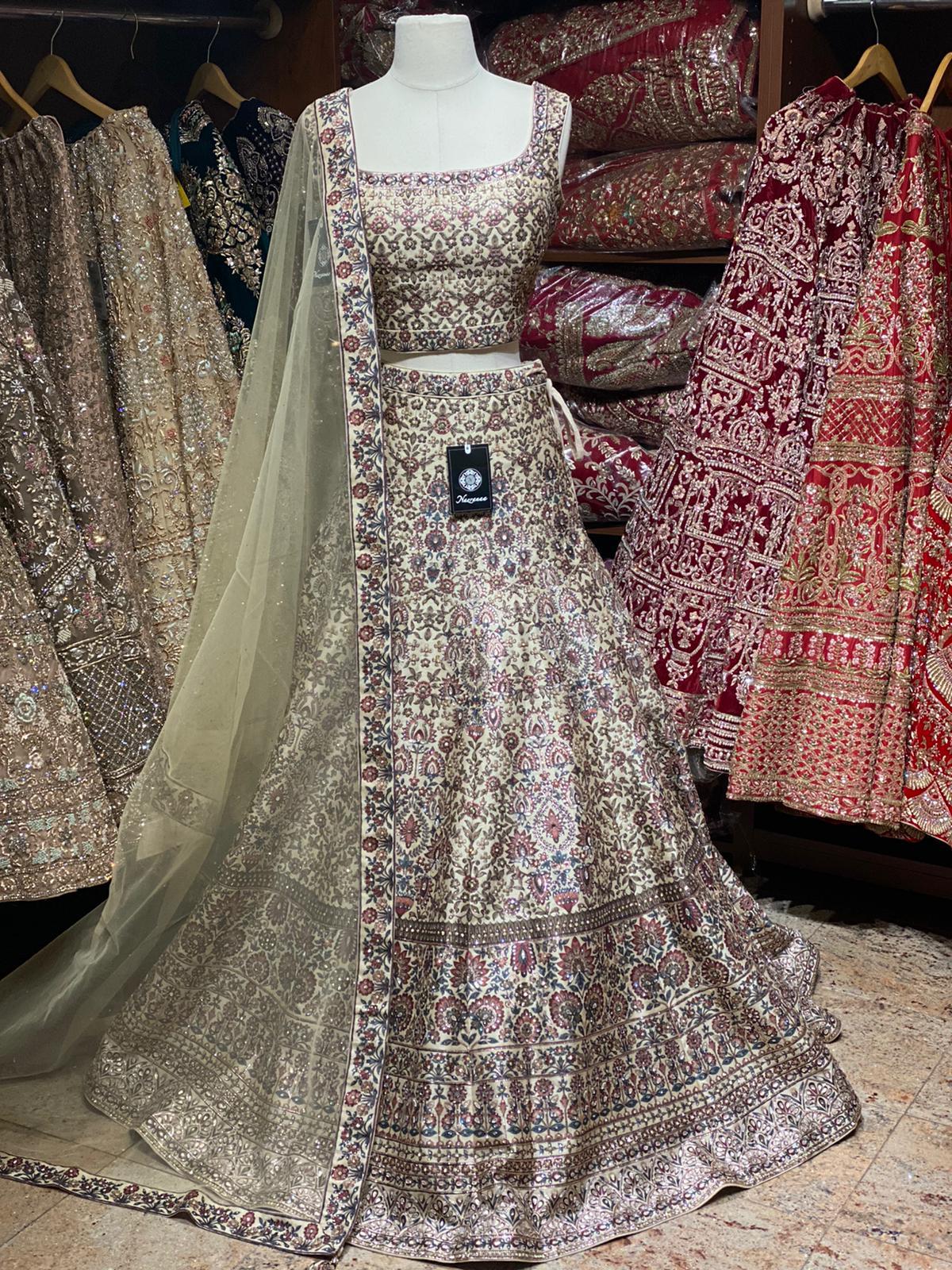 Beige Party Wear Lehenga PWL-052