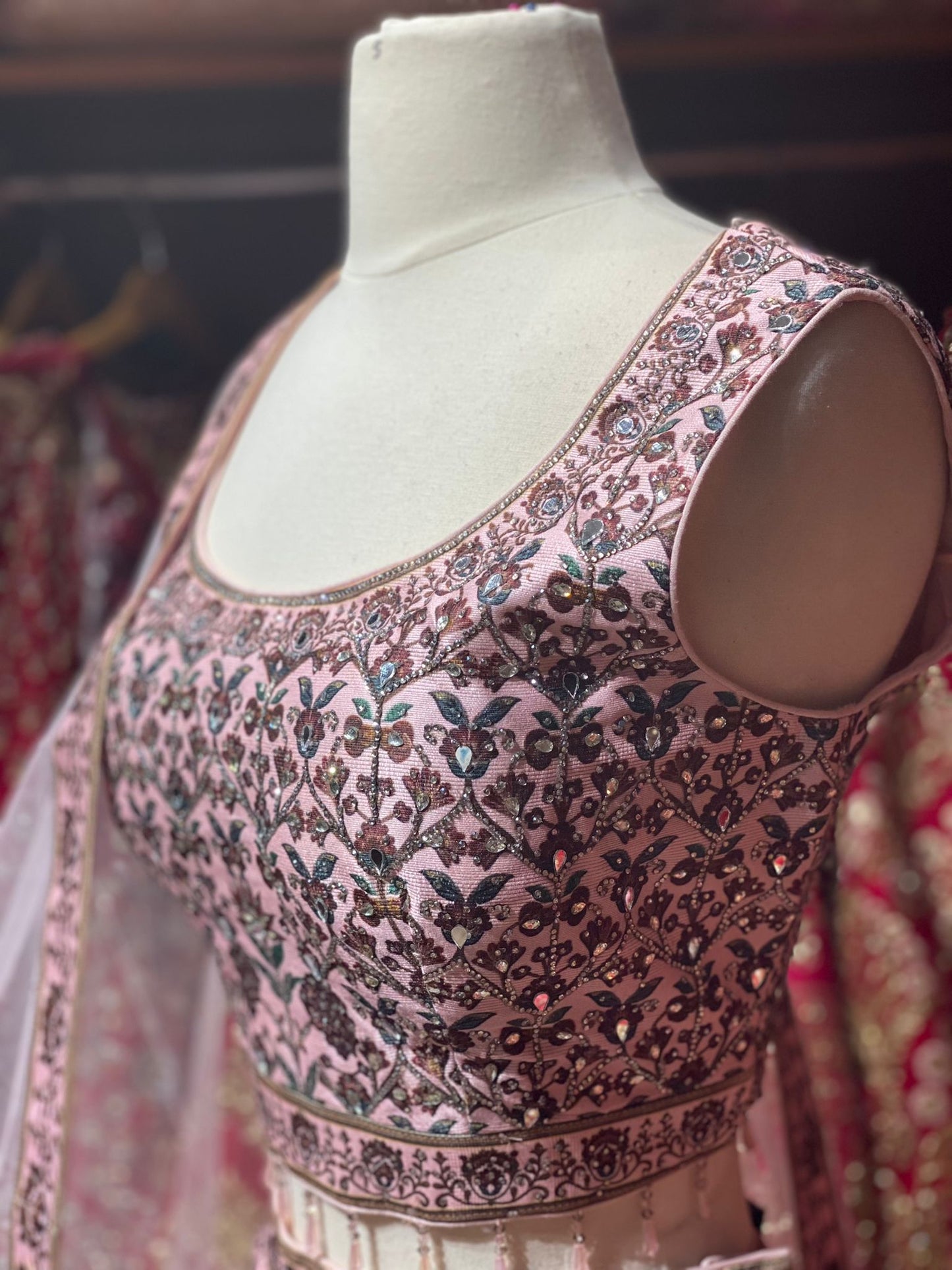 Pastel Pink Digital Print New Era Party Wear Collection PWL-273