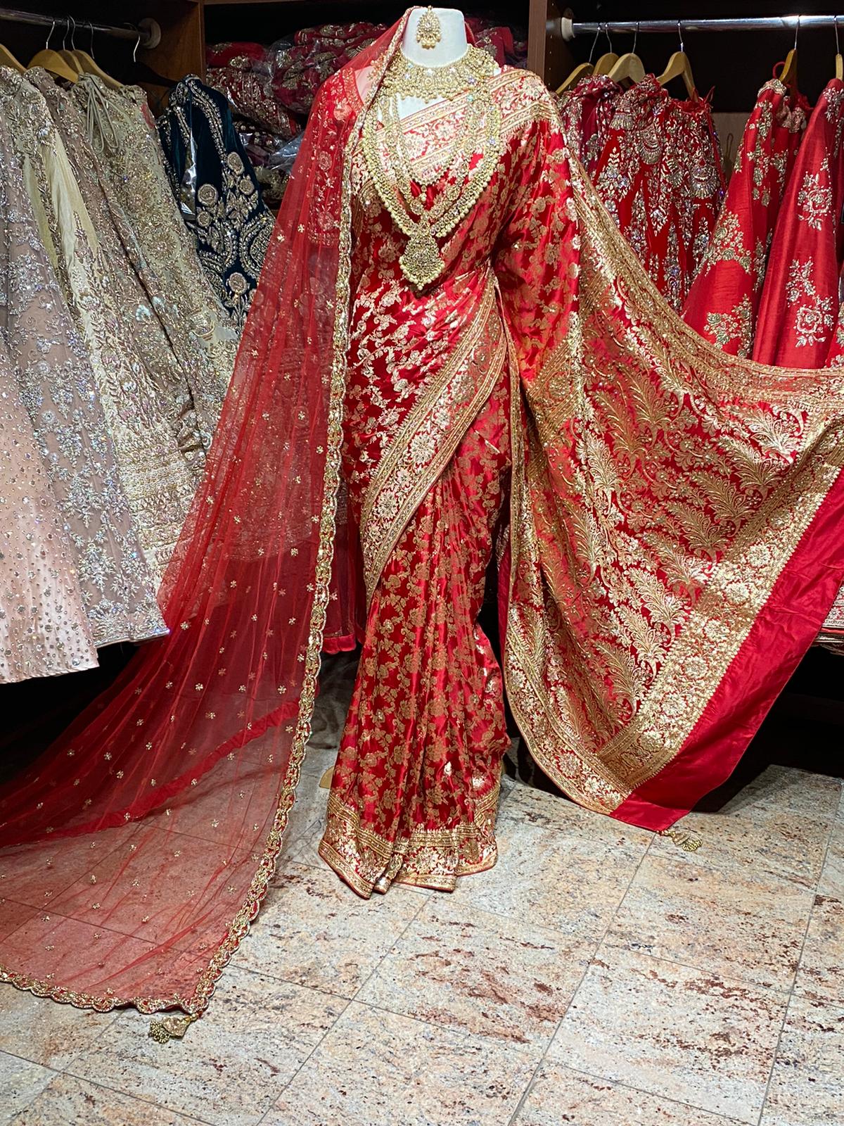 Pure Silk Banarasi Bridal Saree