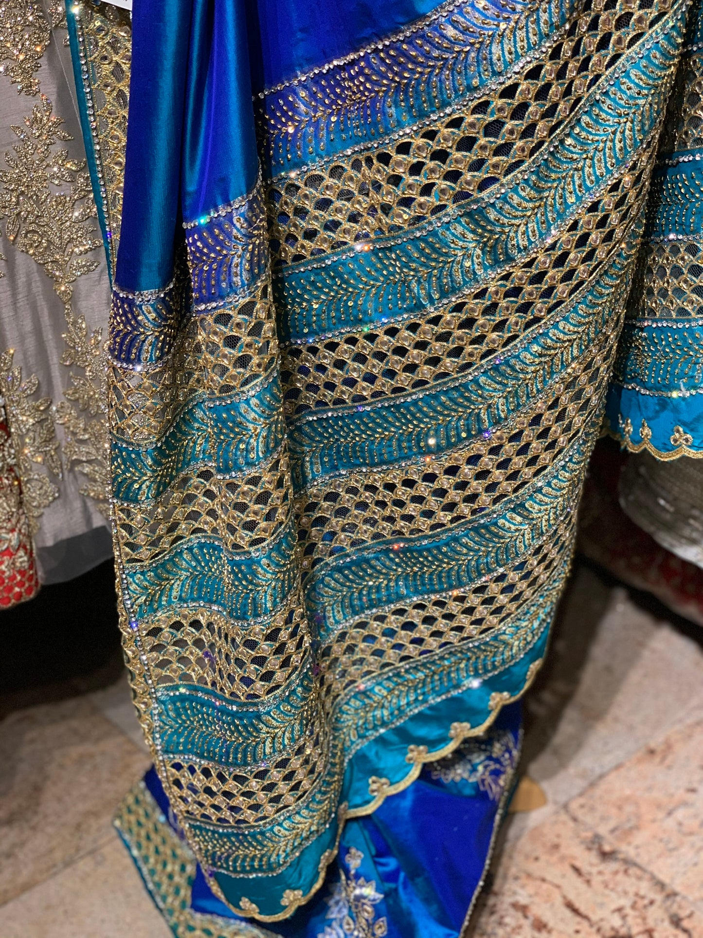 Blue Kanjeevaram Saree